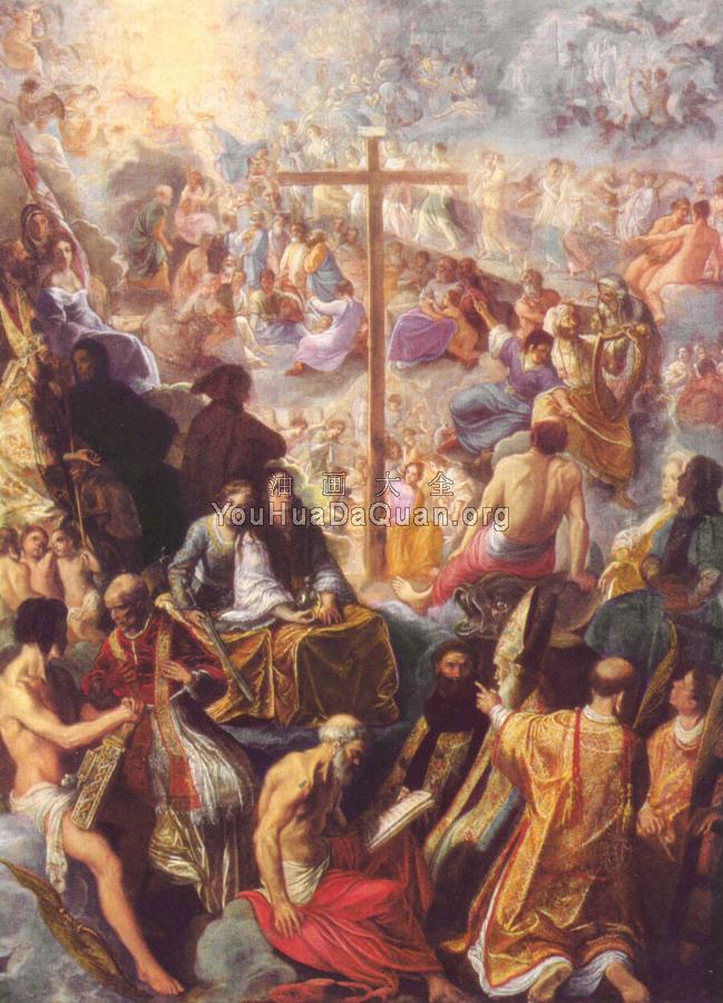The Exaltation of the Cross from the Frankfurt Tabernacle - 亚当·埃尔斯海默